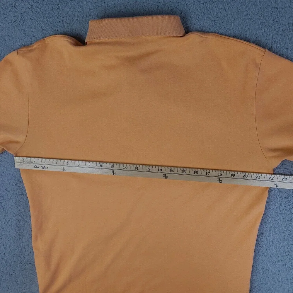 Polo Ralph Lauren Polo Shirt‎ Mens Medium Orange Pony Cotton Rugby